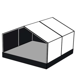 Scenetelt 6×6 m